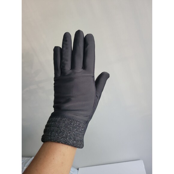 Isotoner Dark Grey Ladies Gloves Sz S/M - Picture 3 of 6